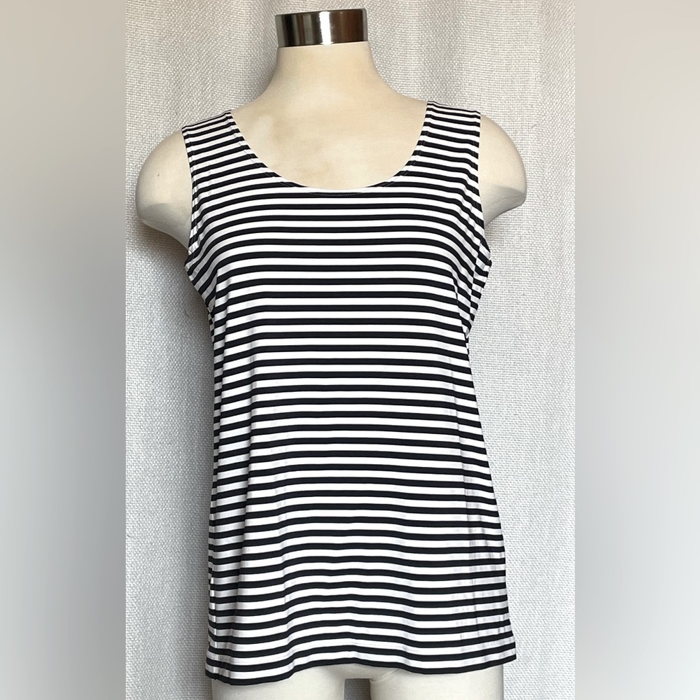NWT Chico’s mini stripe contemporary tank